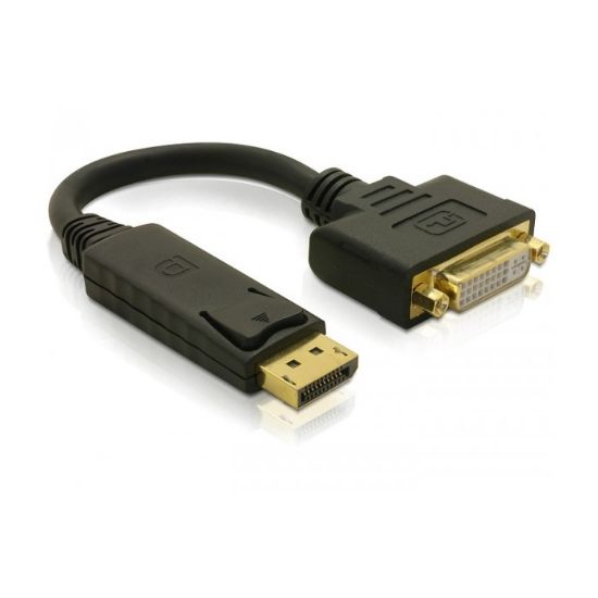 Εικόνα της ADAPTER DISPLAY PORT M/ DVI F ΜΑΥΡΟ ΚΑΛ.12cm