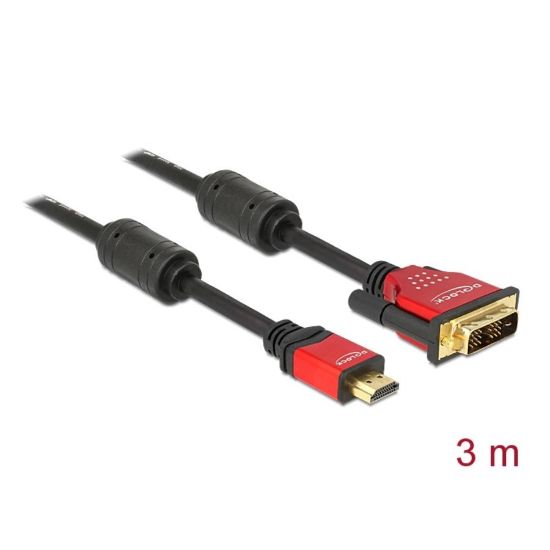 Εικόνα της καλώδιο HDMI σε DVI 3m GOLD PLATED