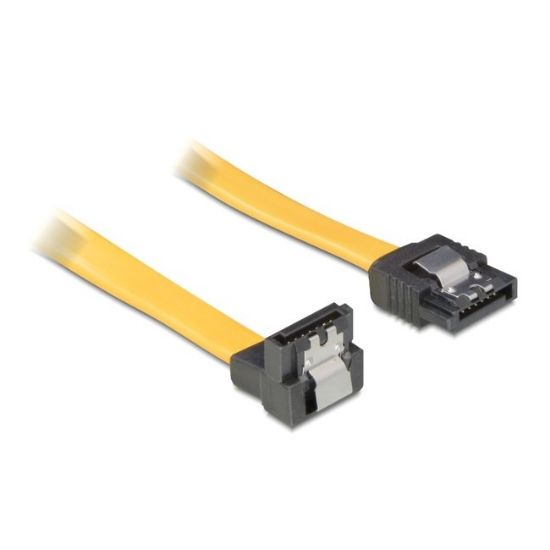 Εικόνα της SATA CABLE DATA 30 cm  ΓΩΝΙΑΚΟ 90" LATCH