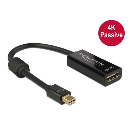 Εικόνα της ADAPTER MINI DISPLAY PORT M / HDMI F 4K PASSIVE black