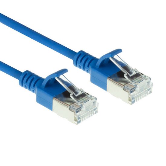 Εικόνα της U/FTP 0.50m Cat6a Μπλε Slim LSZH