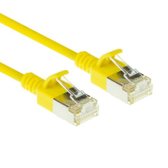 Εικόνα της U/FTP 0.50m Cat6a Κίτρινο Slim LSZH