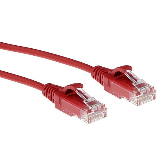 Εικόνα της UTP 1m Cat6 κόκκινο Slim LSZH