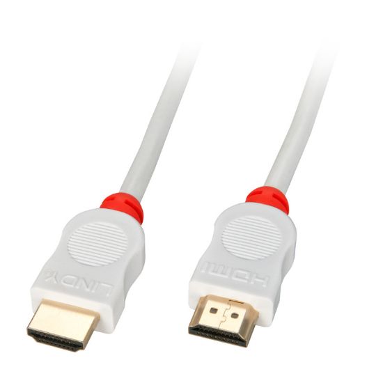 Εικόνα της καλώδιο HDMI 4,5m High Speed GOLD PL. WHITE flat