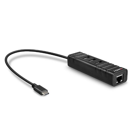 Εικόνα της USB 3.1 Type-C to Gigabit Ethernet Network Adapter & Hub 3-Port