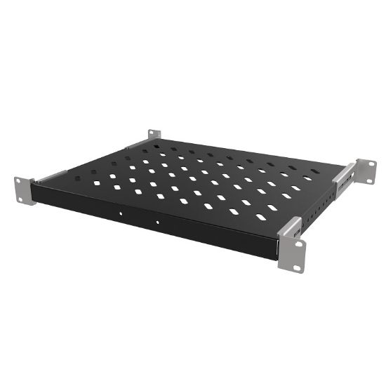 Εικόνα της Ραφι 1Uγια rack με βαθος 60cm 50Kgr L= 34,50cm+brackets RAL9005