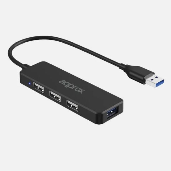 Εικόνα της HUB 4 PORT USB 3.0 to (3xUSB 2.0 ports & 1xUSB 3.0 port) ΧΩΡΙΣ ΤΡΟΦΟΔΟΤΙΚΟ Black