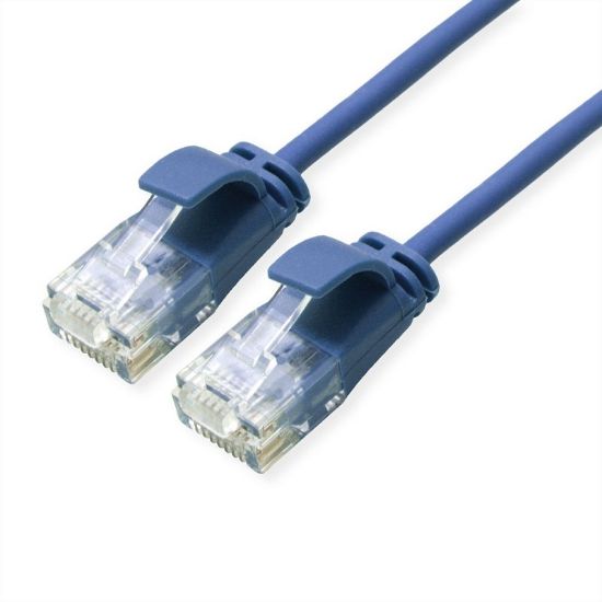 Εικόνα της UTP 0.30m Cat6a Mπλε Slim LSZH