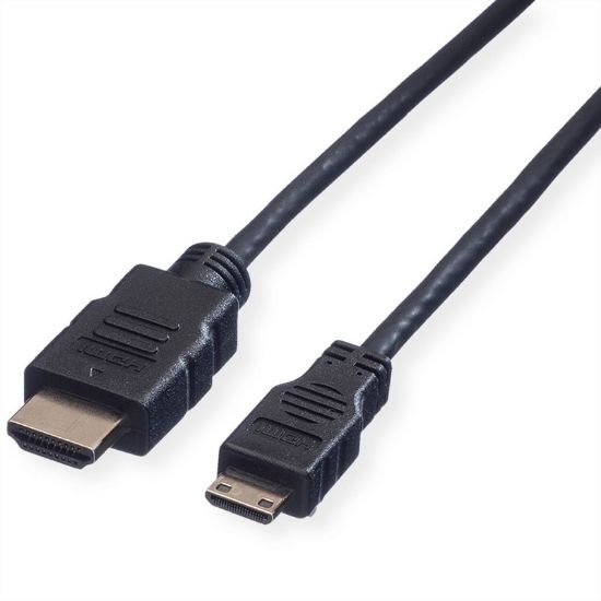 Εικόνα της καλωδιο HDMI 2m MINI TYPE-C  GOLD PLATED V1.4 (3840 x 2160 @30Hz)