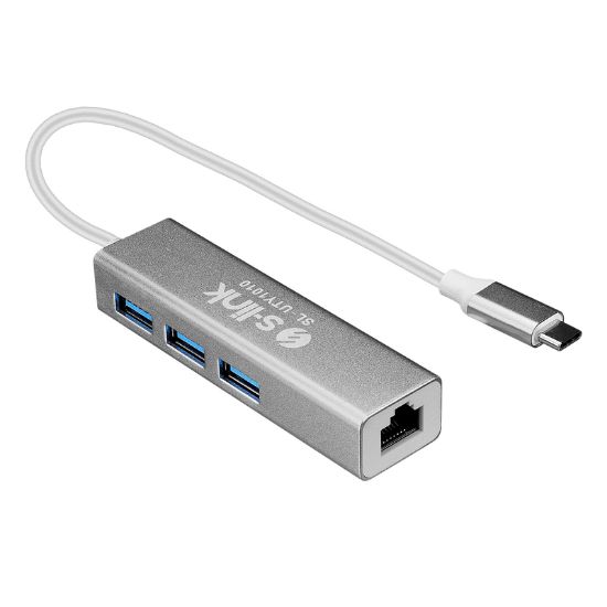 Εικόνα της USB 3.0 Type-C to Gigabit Ethernet Network Adapter & Hub 3-Port