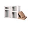 Εικόνα της Επίτοιχη καμπίνα 7U με βάθος 400 mm ''Flat Pack'' LIGHT GREY