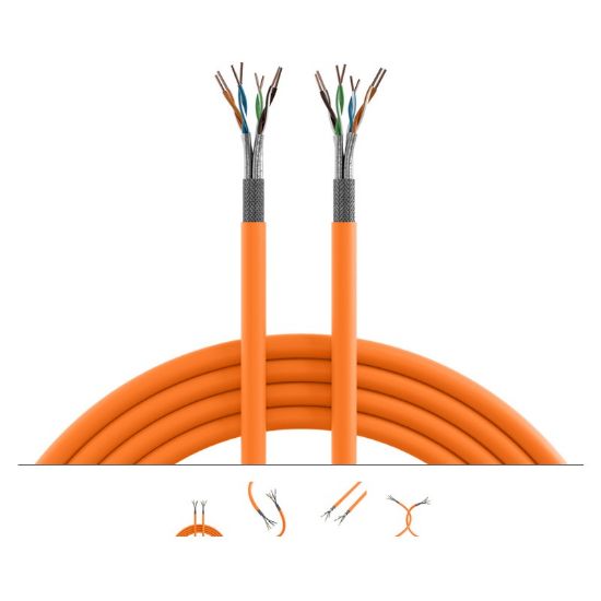 Εικόνα της SFTP 500m Cat7 Μονόκλωνη πορτοκαλι