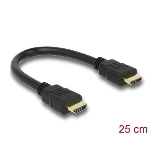 Εικόνα της καλώδιο HDMI 0.25m 4K GOLD P.  w.ETHERNET