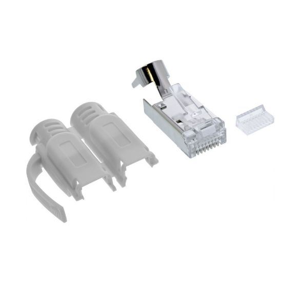 Εικόνα της ΒΥΣΜΑ RJ45 CAT6a (STP) with insert & bend protection (10 TEM) μονοκλωνο