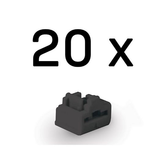 Εικόνα της Port Blocker RJ45 (without key) Pack of 20 Black