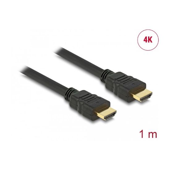 Εικόνα της καλώδιο HDMI 1m 4K GOLD P.  w.ETHERNET