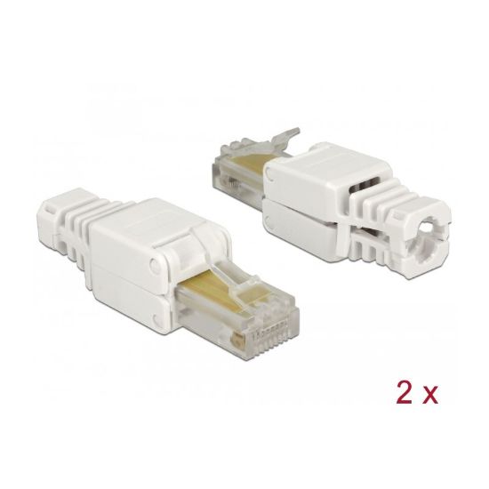 Εικόνα της ΒΥΣΜΑ UTP RJ45 Cat5e TOOLFREE 2ΤΕΜ