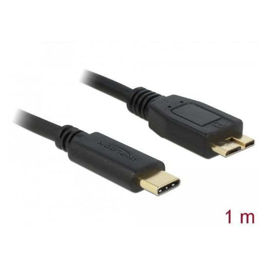 Εικόνα της USB CABLE Type-C male 10 Gbps (USB 3.1, Gen 2) to USB Micro-B male 1 m