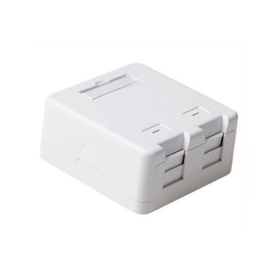 Εικόνα της ΠΡΙΖΑ ΑΥΤΟΚΟΛΛΗΤΗ ΕΠΙΤΟΙΧΙΑ 2*RJ45 W/O KEYSTONE